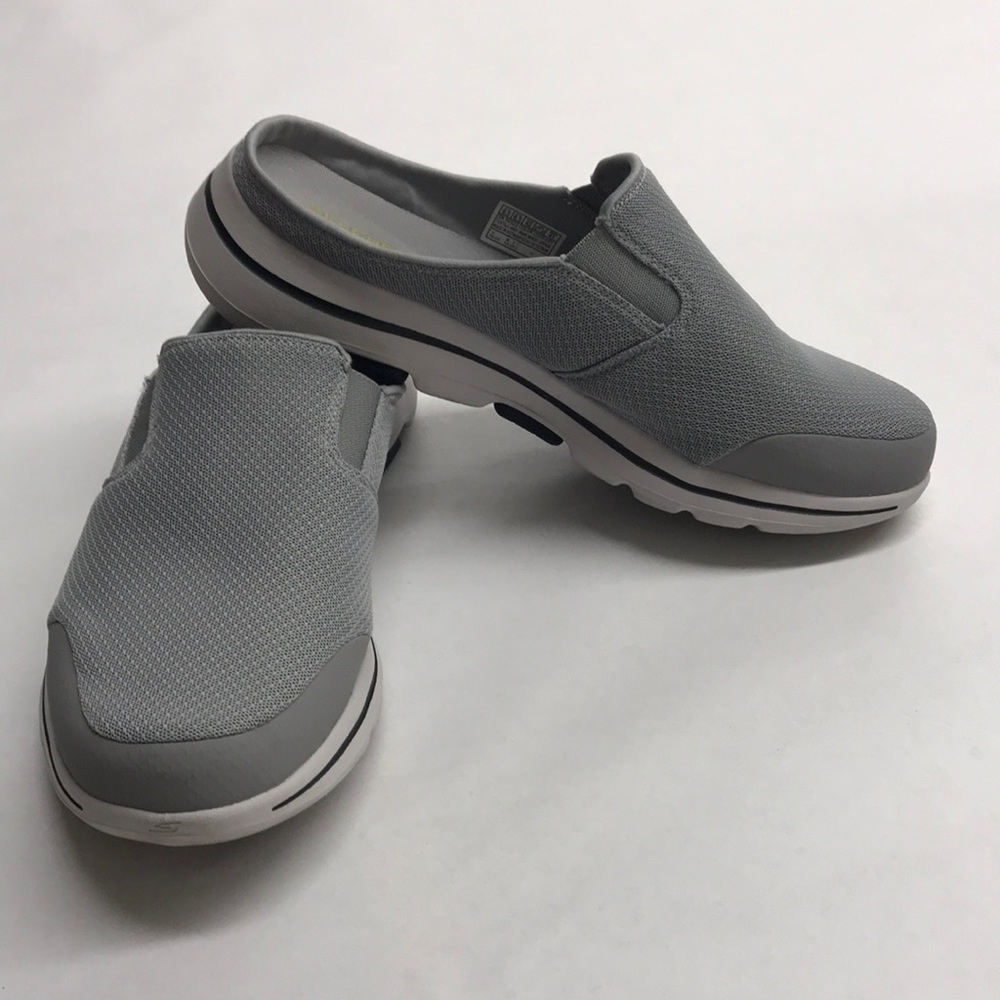Skechers Mens Go Walk 5-Exposure Slip On, Brand New, Gray, Size 9.5